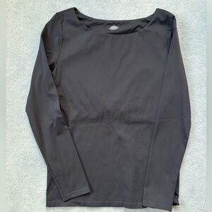 Black microfiber long sleeve